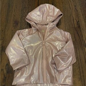 Zara Kids Metallic Pink Raincoat